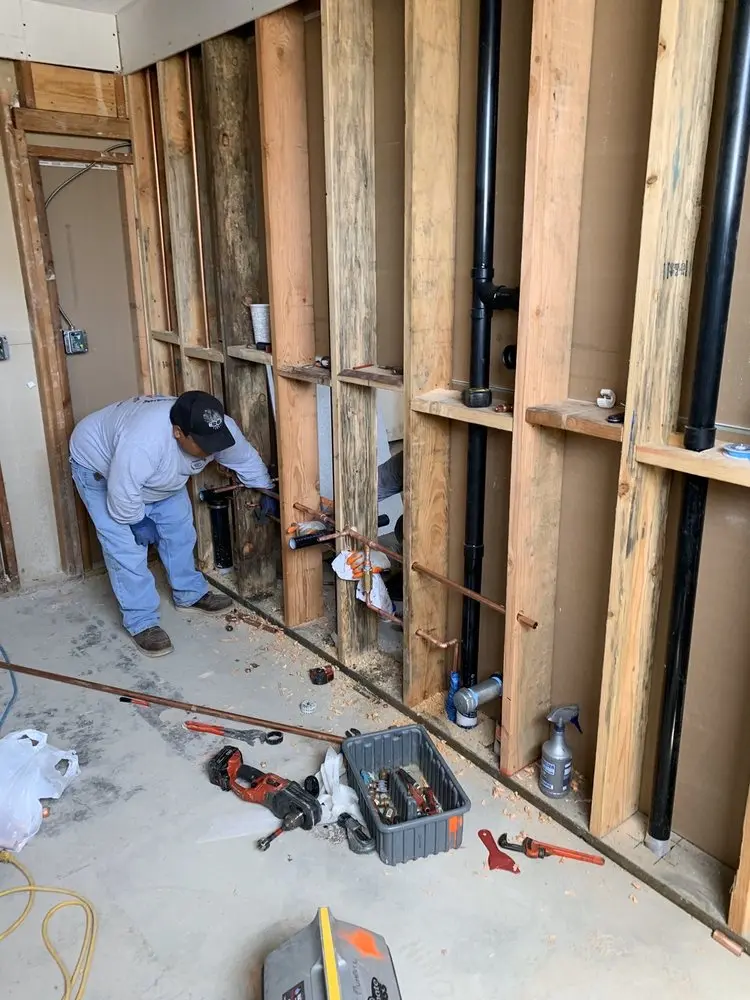 Commercial rough-in plumbing for Water Heater Replacement in Brockport